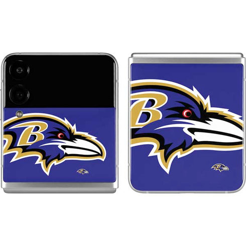 NFL Baltimore Ravens Large Logo Galaxy Z Flip4 5G Skin
